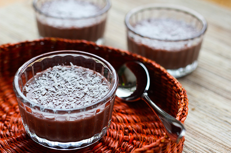 coconut chocolate quinoa pudding