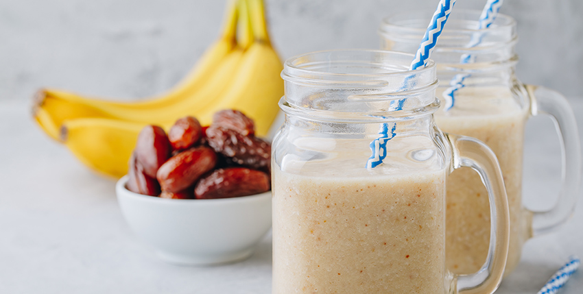 purely inspired banana bread smoothie