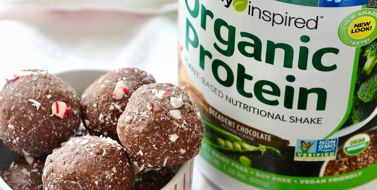 purely inspired peppermint protein bites