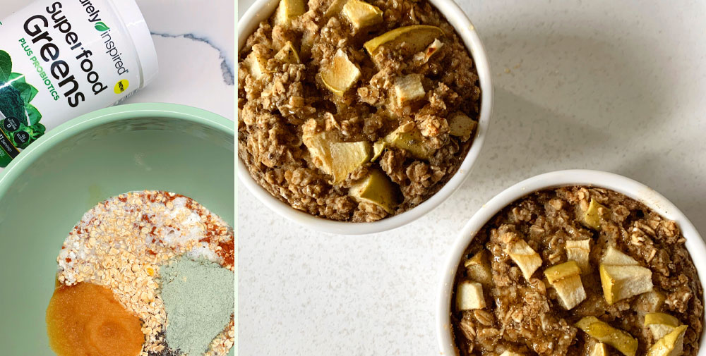 purely inspired apple baked oats